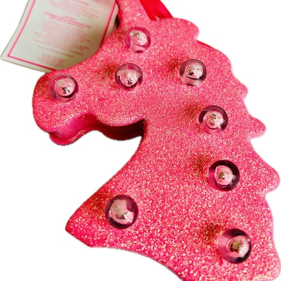 New Justice Girls Light up Glitter Unicorn Girls Room Hanging Wall Decor 4.5" - Picture 3 of 7